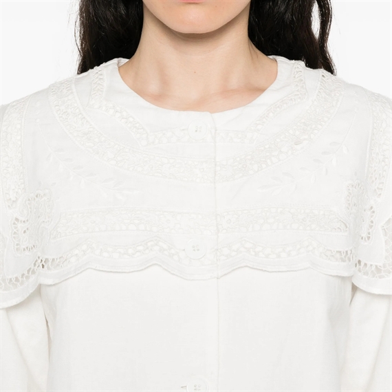 Sea New York MARIE Embroidery Jacket, Hvid